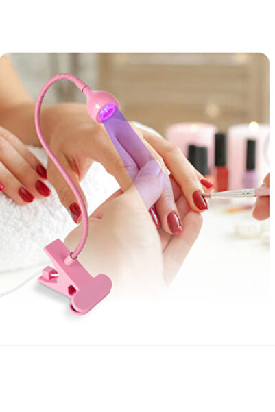 newnet Portatif Mandallı Masa Tutucu Özellikli Oje Kurutucu-Mini UV LEd Lamba...