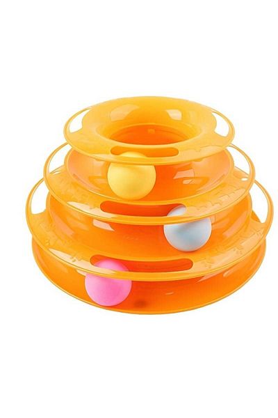 MAB Cat Toy Set - Three Layers, Fun and Interactive (Tower of Tracks)
