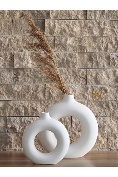 Genel Markalar Halka Vazo Bohem Set 19x20cm 14x15 cm