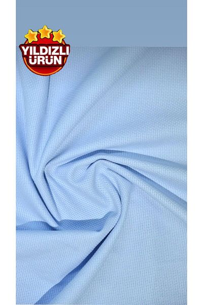 MASAL TUHAFİYE Țesătură Etamin Secchery - Baby Blue 75*125