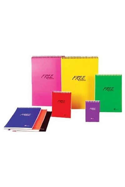 ERY Bloc de note Sharp Color Free Platinum Office Spr. A5 80 Yp Lined (Pachet de 6). 141171 -99