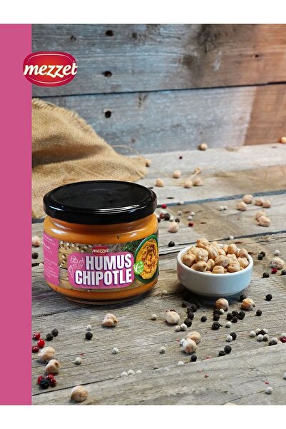 Mezzet Vegan Koruyucusuz 300 gram Chıpotle Acılı Humus