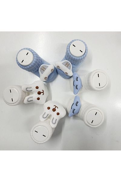 Bumbo 3-pack baby socks with accessories