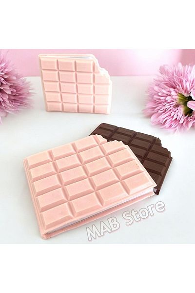 MAB Light Pink Chocolate Designed Gift Notebook 2 Pieces - Back to School Gift