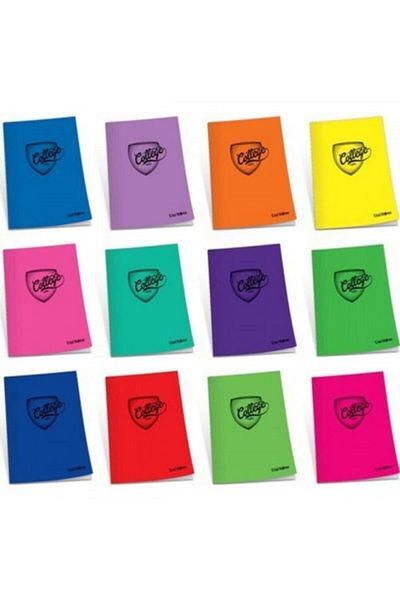 Alfa Copertă din carton pentru caiet cu cusătură Çınar, cu dungi 80 Yp A4 80/1-12-lı-pkt