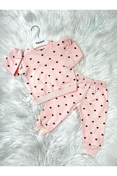 Linda Harris Heart Pattern Powder Double Baby Set