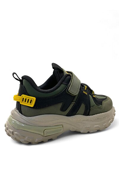 pepino 1734 Orthopedic Boy's Sneaker - Khaki/Black, Comfortable