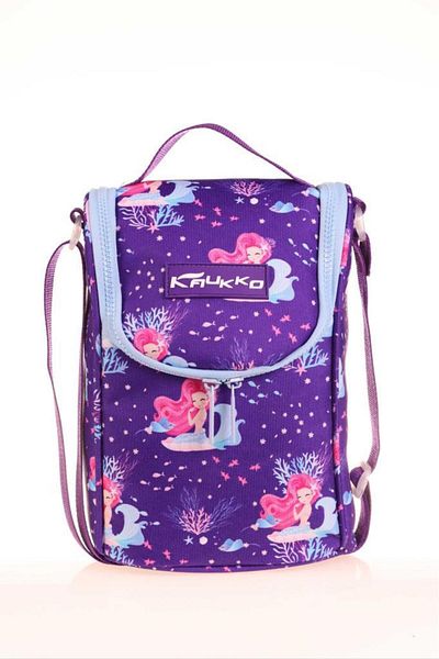 KAUKKO Mirrored Lunch Box for Mermaid Patterned Embroidered - L7138