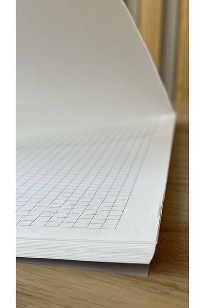 Fark Tanıtım A4 Transparent Cover, Ripstop, Waterproof, Spiral, 60 Sheets, Checkered Notebook