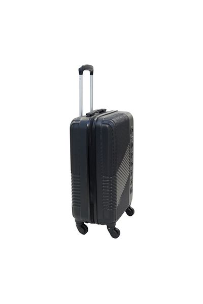 Giordano Logo Series Carry-On Small Cabin 20" Suitcase Black, ABS Hard Shell Lightweight Durable.
