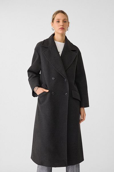 Stradivarius Yumuşak dokulu oversize kaban