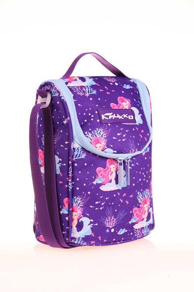 KAUKKO Mirrored Lunch Box for Mermaid Patterned Embroidered - L7138