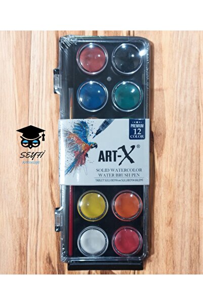 SEYFİKİRTASİYE ART-X Sulu Boya Canlı Renkler Profesyonel Pigment 12-24-36-48 ...