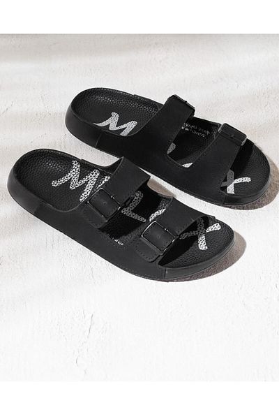 Lion Soft Sole and Double Buckle Casual Slippers