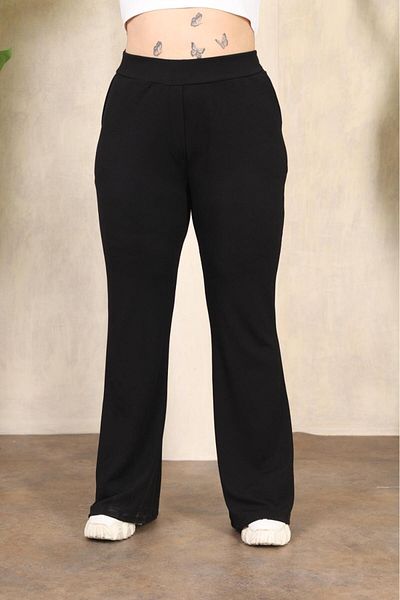EMEZ Crepe Fabric Spanish Leg Pants