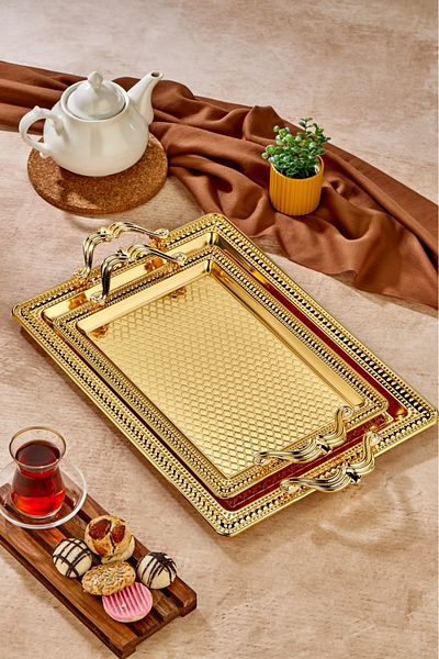 Cooker Square Model Special Series - Stainless Luxury Steel Presentation Tray