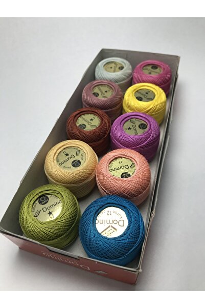 domino Çiçek Tuhafiye 12 Kanaviçe Yumak 10adet 1.set