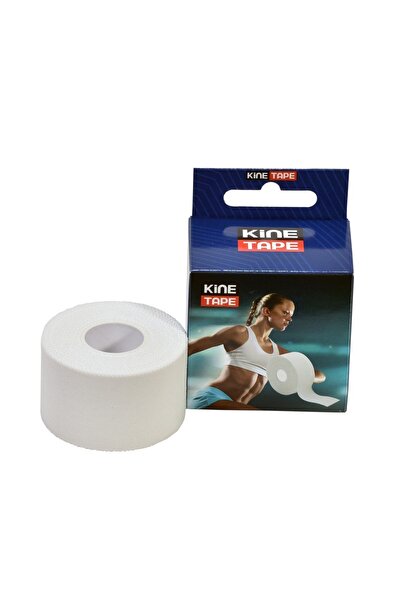 KİNE TAPE Rijit Fiksasyon Yapışkanlı Sporcu Bandajı 3.8cm X 10 Metre Beyaz Sp...