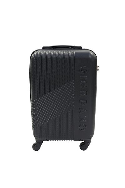 Giordano Logo Series Carry-On Small Cabin 20" Suitcase Black, ABS Hard Shell Lightweight Durable.