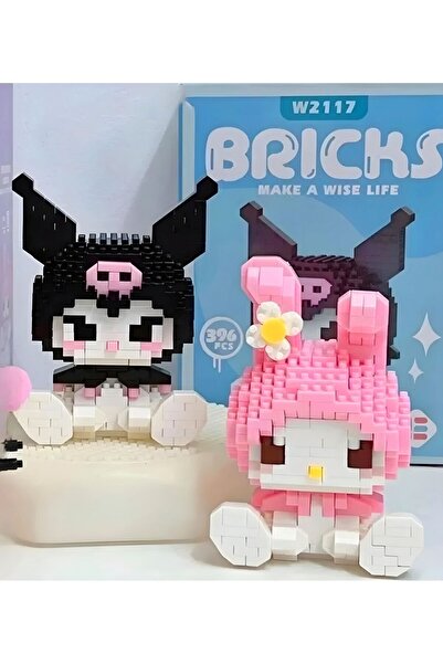 DEK BRİCKS  My Melody- Kuromi 2'li Set Yapboz Puzzle Hobi Yapıtaşları