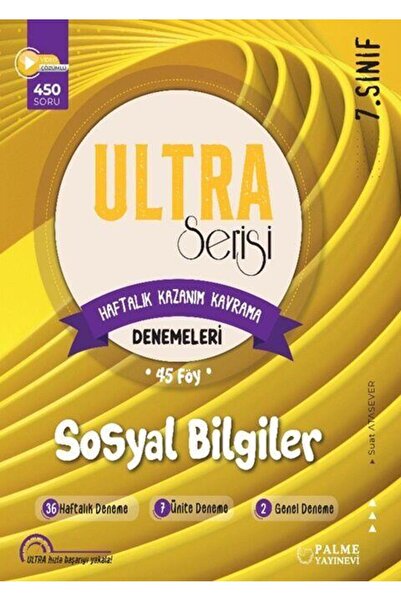 İndeks Akademi Yayıncılık 7. Sınıf Sosyal Bilgiler Ultra Serisi Denemeleri 45...