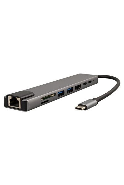 nelerbulurum Yüksek kaliteli Macbook Pro Air Usb Type-c Hub Dönüştürücü Çoklayıcı Usb Hdmi, Tf, Sd, Pd, Ethernet