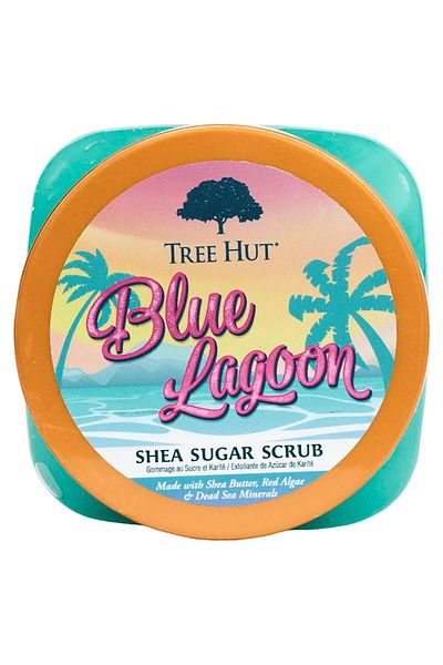 TreeHut مقشر للجسم باللون الأزرق لاجون 510 جرام من شيا شوجر