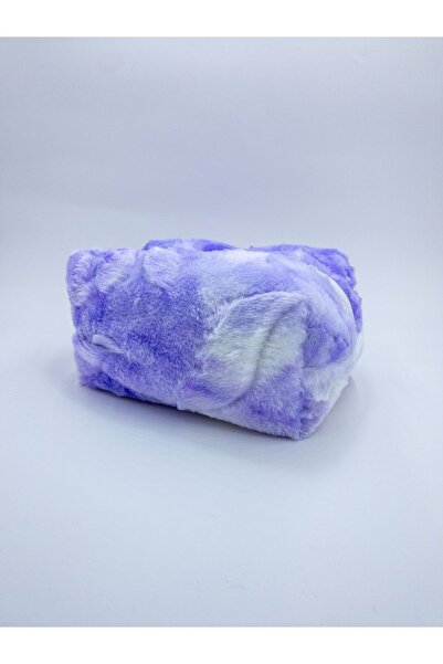 Sheen حقيبة أرجوانية بيضاء من القطيفة