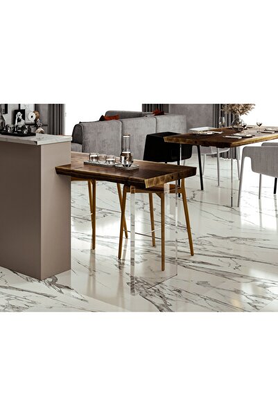 TUVA REKLAM Şık Şeffaf Pleksi Modern Masa Ayaklığı ( TEK AYAKLIK )