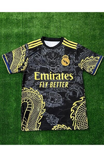 After Party Ejder Dragon Özel Tasarım Ismsiz Forması-siyah Real