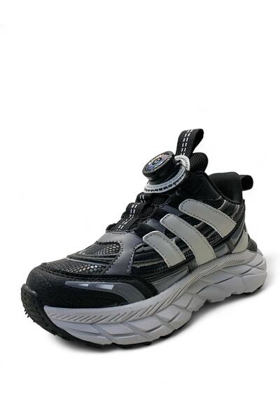 pepino 1843 Ortopedik Erkek Çocuk Siyah/Gri Suya Dayanıklı Rahat Sneaker