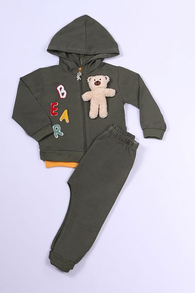 HÇM Boy's 3-Piece Set - Sober Printed, Hooded and Zippered B65
