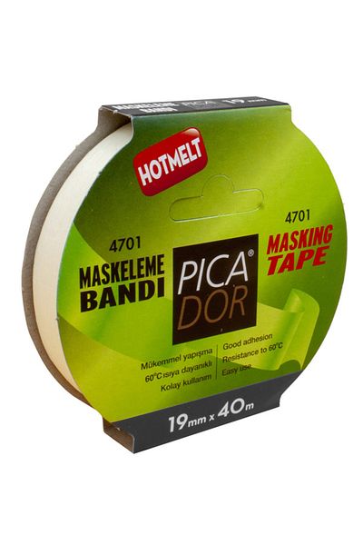 Picador Crepe (MASKING) Tape 60 Degree Heat Resistant Strap 19x40 4701