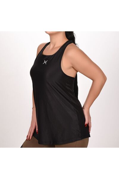 HALVMAN Women's Tie-Length Sports Athlete Black Bikini Top Hlv1357