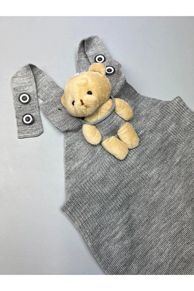 Pijamayo Unisex Baby and Kids Knitwear Winter Slippers - with Teddy Bear