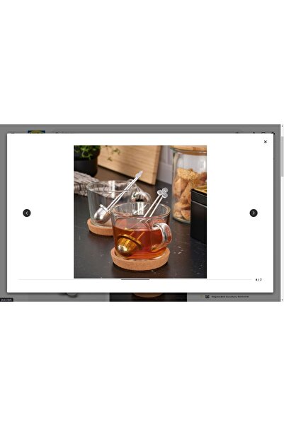 IKEA ÄNGSBLÅVINGE çay süzgeci, paslanmaz çelik, 14 cm, 2 adet