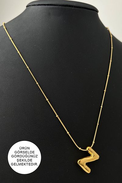 Modex Steel Z Letter Balloon Pendant (Letter:1.5cm Chain:44+5)