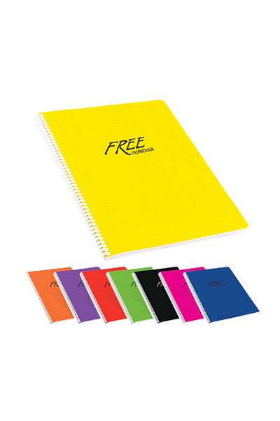 Keskin Color Yayınları Sharp Color Spiral Notebook Free Office Plastic Cover Lined 100 Yp A4320441-99