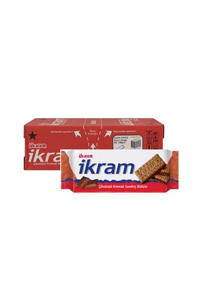 Ülker 24 Pieces of Ikram Chocolate Cream Biscuit