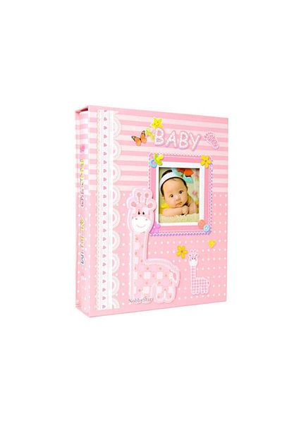 Dijital Dünyası Κουτιά 200 10x15cm. Ροζ Baby Photo Album