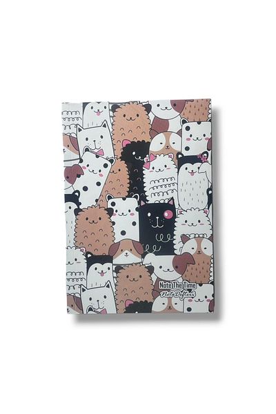 Pembe Pasaj Unlined Notebook Cute Dog Themed Notebook Notebook 14cm X 21cm Notebook