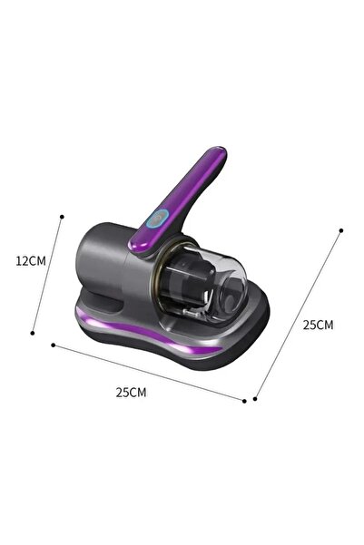 ErginGroup Kablosuz Mini Şarjlı Uv-c Işınlı Akar Çarşaf Koltuk Kedi Köpek Tüy Temizleme El Gırgır Süpürgesi
