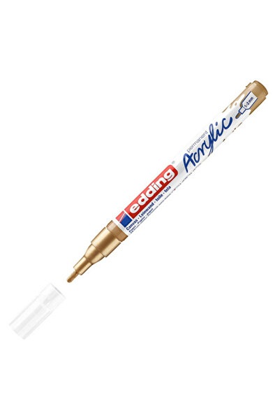 Edding Acrylic Marker Fine Tip Gold - 924-10-Pcs-Pkt