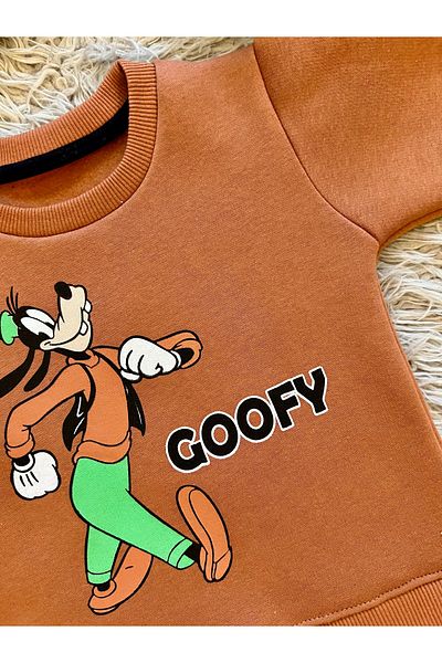 enes baby Goffy Zaraa Модел 3IP - Зимен суичър с релефни линии
