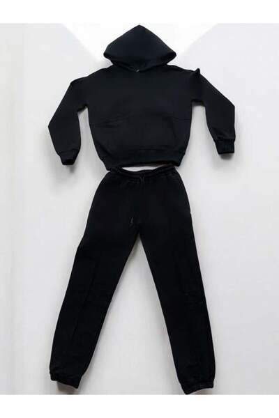 MonCherry Хлопчачий спортивний костюм з капюшоном і прорізами для пальців