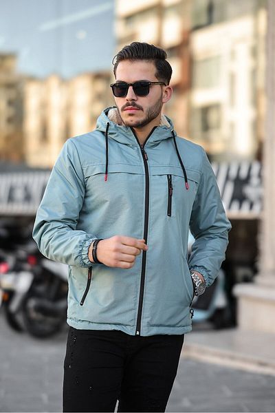 FLUEND MODA Ανδρικό κρύο και αντιανεμικό γούνινο παλτό