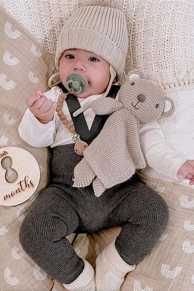 Pijamayo Flexible Knitwear Unisex Overalls - Cross Strap and Adjustable Length