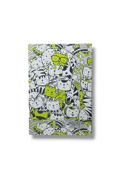 Pembe Pasaj Unlined Notebook Cat Themed Notebook Notebook 14cm X 21cm Notebook