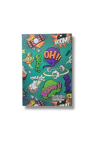 Pembe Pasaj Unlined Notebook Boom Themed Notebook Notebook 14cm X 21cm Notebook