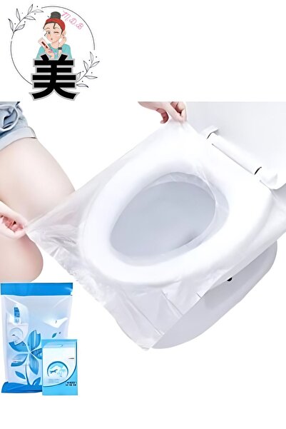 FORSEİ LUCA 50 Adet  Klozet Kapağı Poşeti Çantada Taşınabilir Seyahat Tipi Hi...